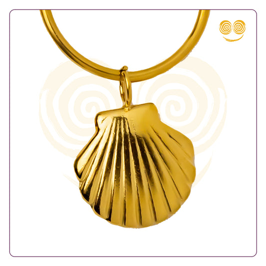 Shell Hoop Earring