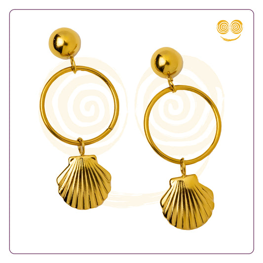 Shell Hoop Earring