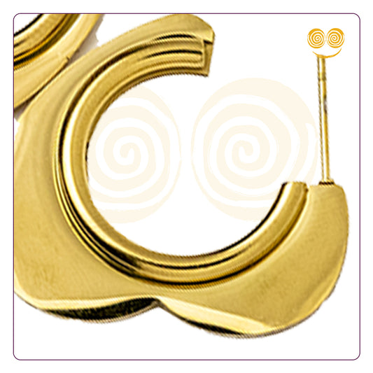 Wave Hoop Earring